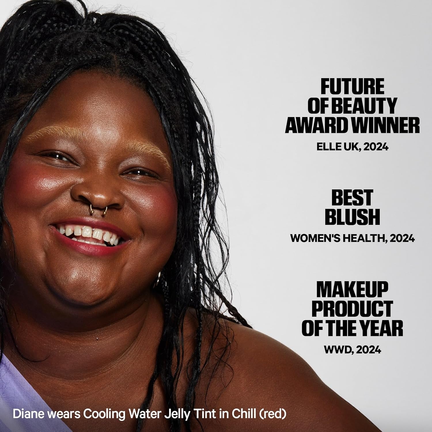 Cooling Water Jelly Tint – Sheer Lip + Cheek Stain with Vegan Collagen, Seawater + Aloe – Hydrating, Long-Lasting, Buildable Lip Tint + Blush